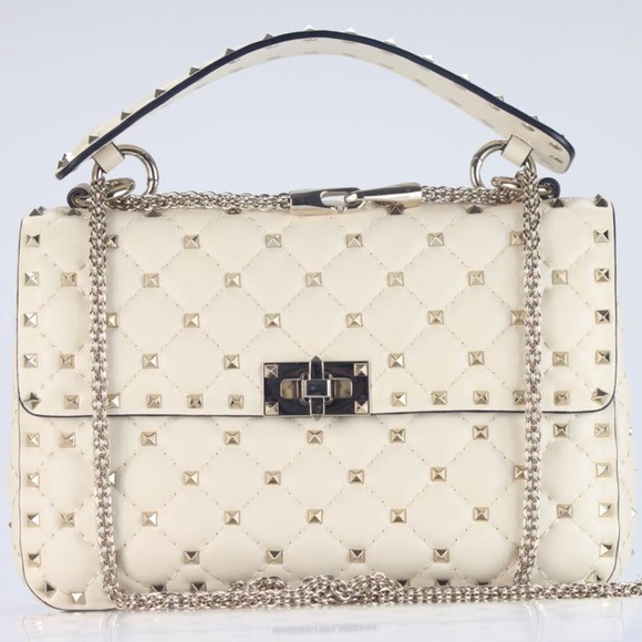 New Valentino Pike Leather Studded Shoulder Bag - Picture 6 of 8